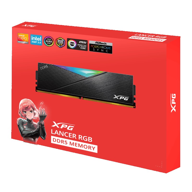 RAM DDR5 ADATA 32GB ADATA LANCER 6000MHZ RGB