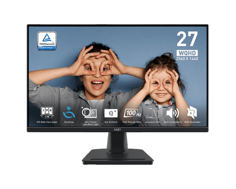 MONITOR MSI PRO MP275Q 27P 2K / IPS / 100HZ / 1MS