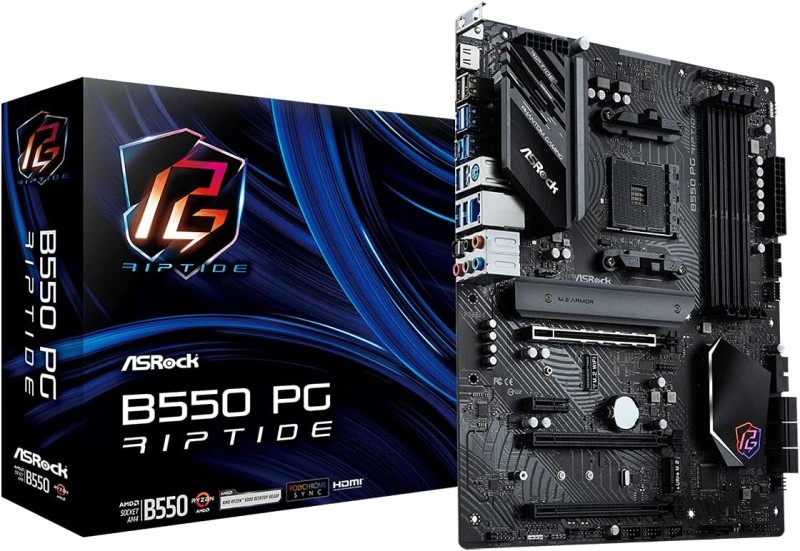 MOTHERBOARD AMD AM4 ASROCK B550 PG RIPTIDE