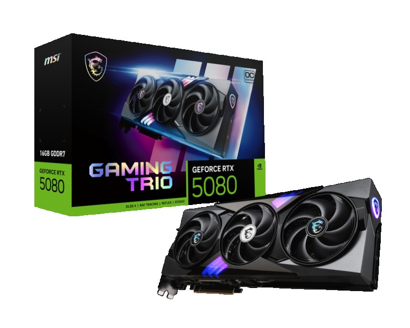 GPU NVIDIA RTX 5080 MSI GAMING TRIO OC 16GB
