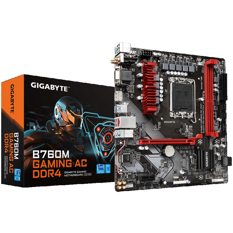 MOTHERBOARD INTEL 1700 GIGABYTE B760M GAMING AC DDR4