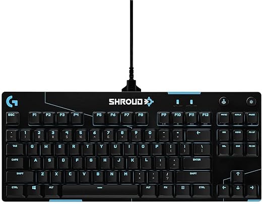 KEYBOARD LOGITECH G PRO TKL SHROUD EDITION GX RED LINEAR