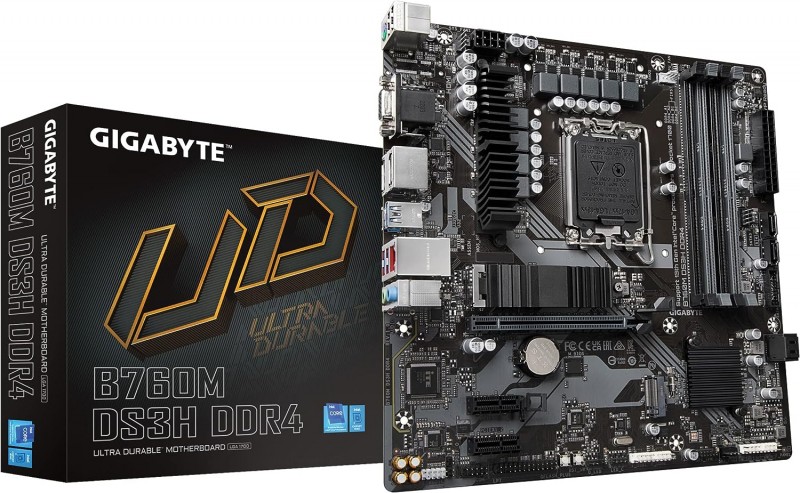 MOTHERBOARD INTEL GIGABYTE B760M DS3H DDR4