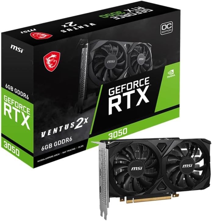 GPU NVIDIA RTX 3050 MSI VENTUS 2X 6GB OC
