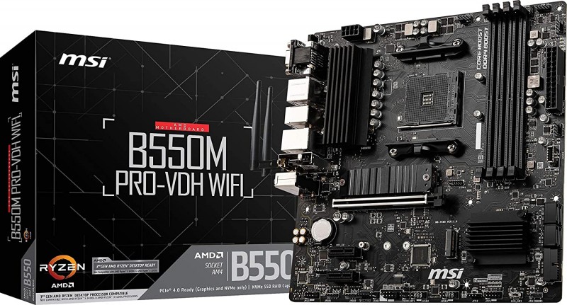 MOTHERBOARD AMD MSI B550M PRO VDH WIFI