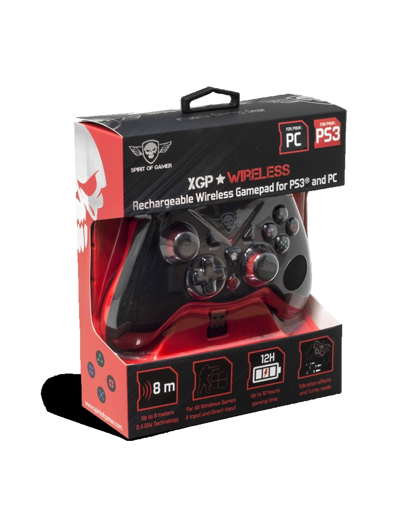 GAMEPAD SOG XPG WIRELESS RED PC/PS3