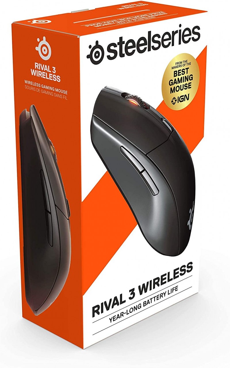 MOUSE STEELSERIES RIVAL 3 WIRELESS (EURO)