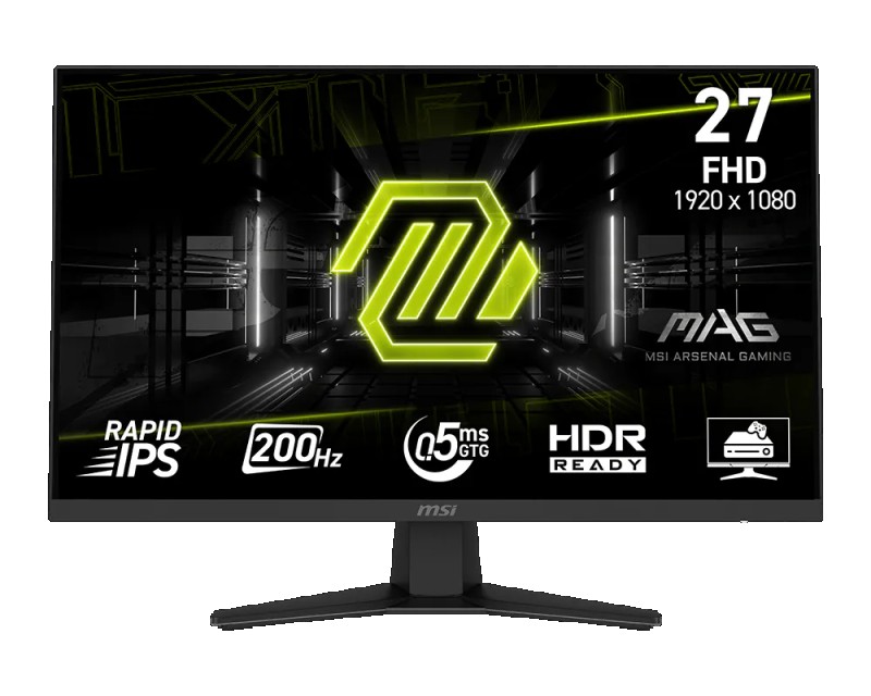MONITOR MSI MAG 274F 27'' RAPID IPS/200HZ/0.5MS/HDR/FHD/AI-V