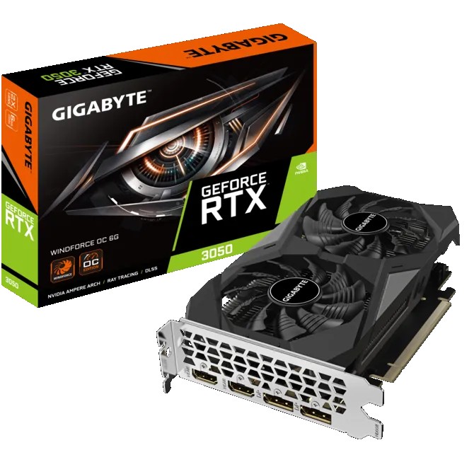 GPU NVIDIA RTX 3050 GIGABYTE WINDFORCE 6GB