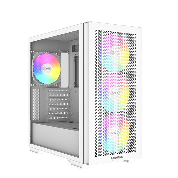 CASE RAIDMAX X605B WHITE 3*140MM ARGB + 120MM