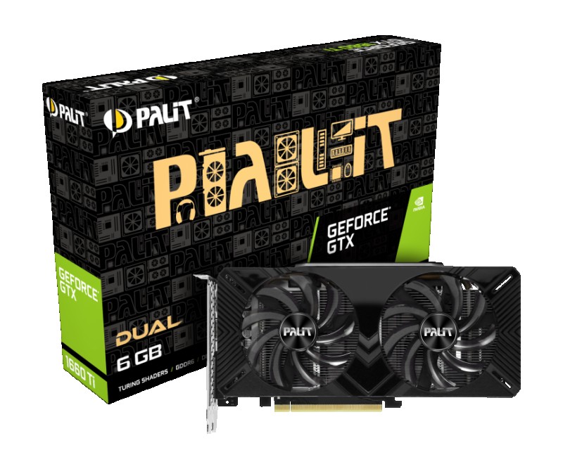 GPU NVIDIA GTX 1660TI PALIT DUAL 6GB