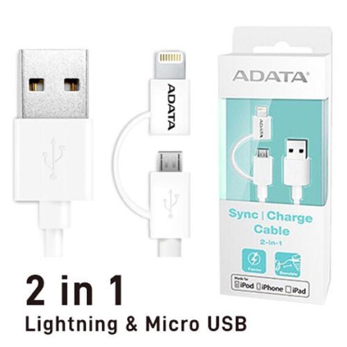 CABLE DATA ADATA IPHONE + MICRO USB