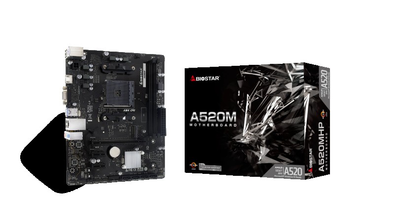 MOTHERBOARD AMD AM4 A520MHP BIOSTAR