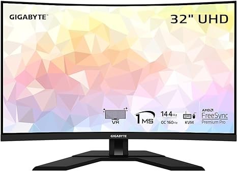 MONITOR GIGABYTE 32P M32UC VA/160HZ/1MS/4K/HDR400/CURVED