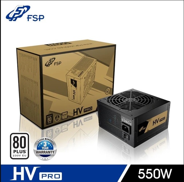 POWER SUPPLY FSP HV PRO 550W +80 WHITE