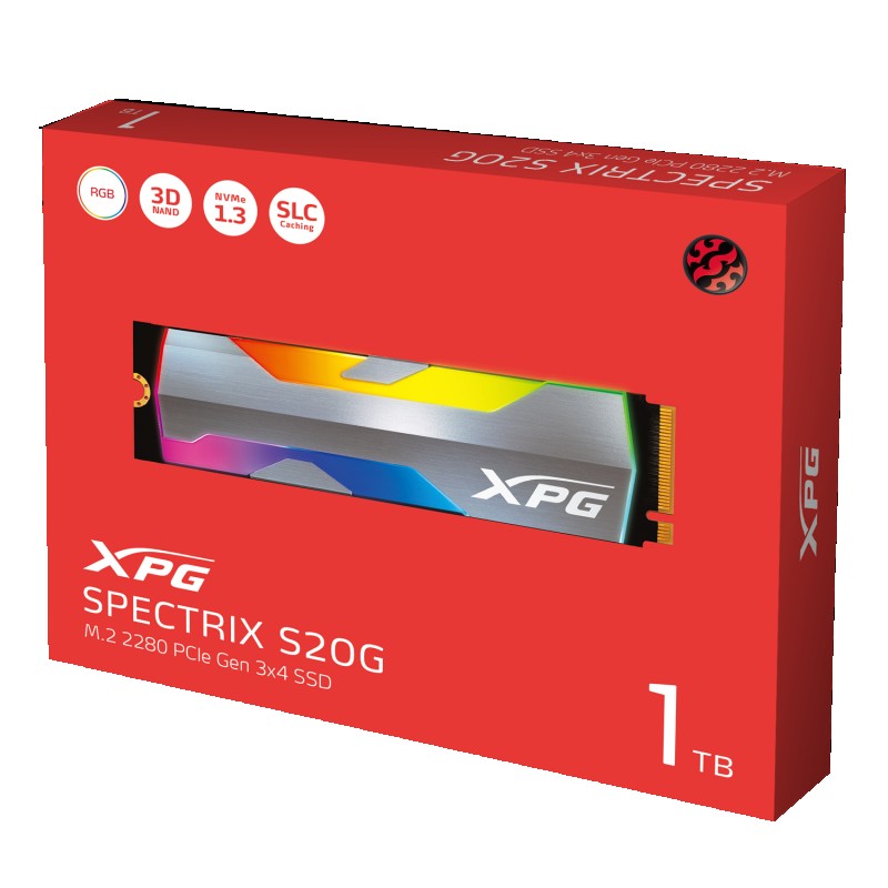 SSD M.2  NVME ADATA XPG SPECTRIX S20G 1TB RGB