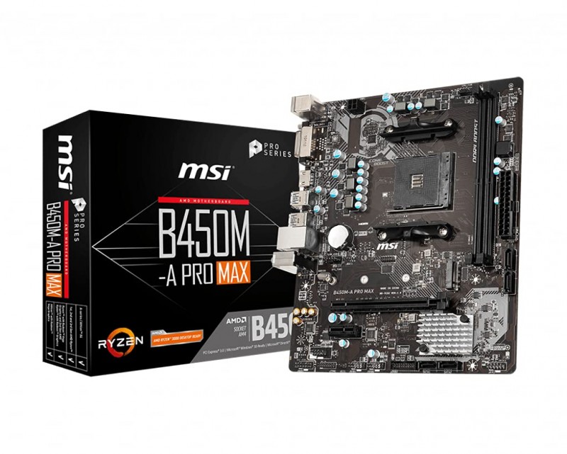 MOTHERBOARD AMD MSI B450M-A PRO MAX