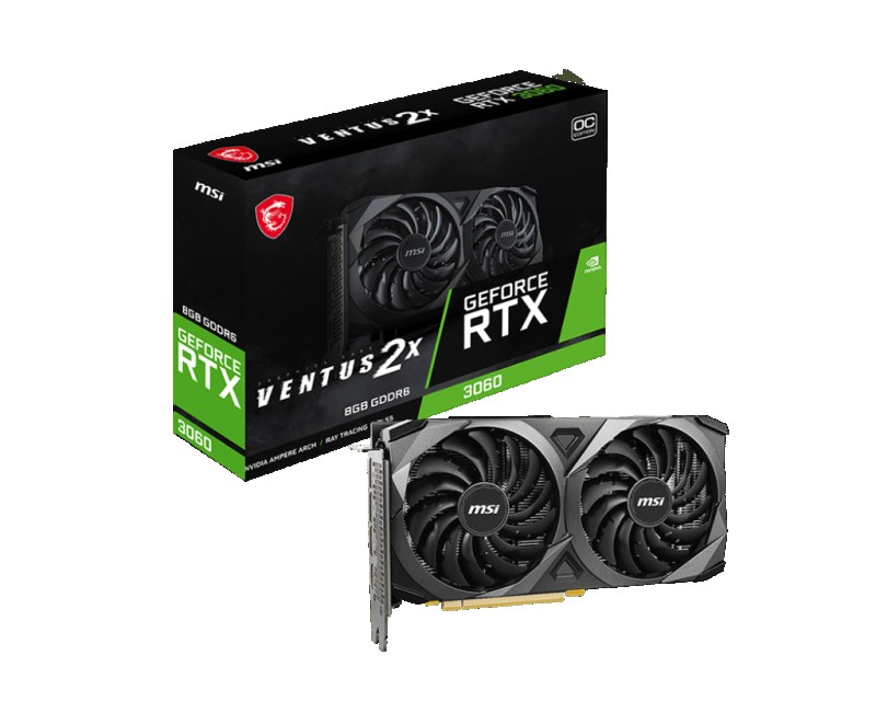 GPU NVIDIA RTX 3060 MSI VENTUS 2X 8GB OC GDDR6