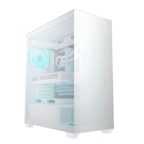 CASE RAIDMAX I800 CHROME WHITE 4XFANS