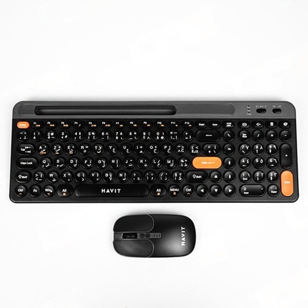KEYBOARD + MOUSE HAVIT KB835W WIRELESS BLACK