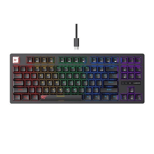 KEYBOARD HAVIT MECHANICAL KB-892L BLUE SWITCH 75%