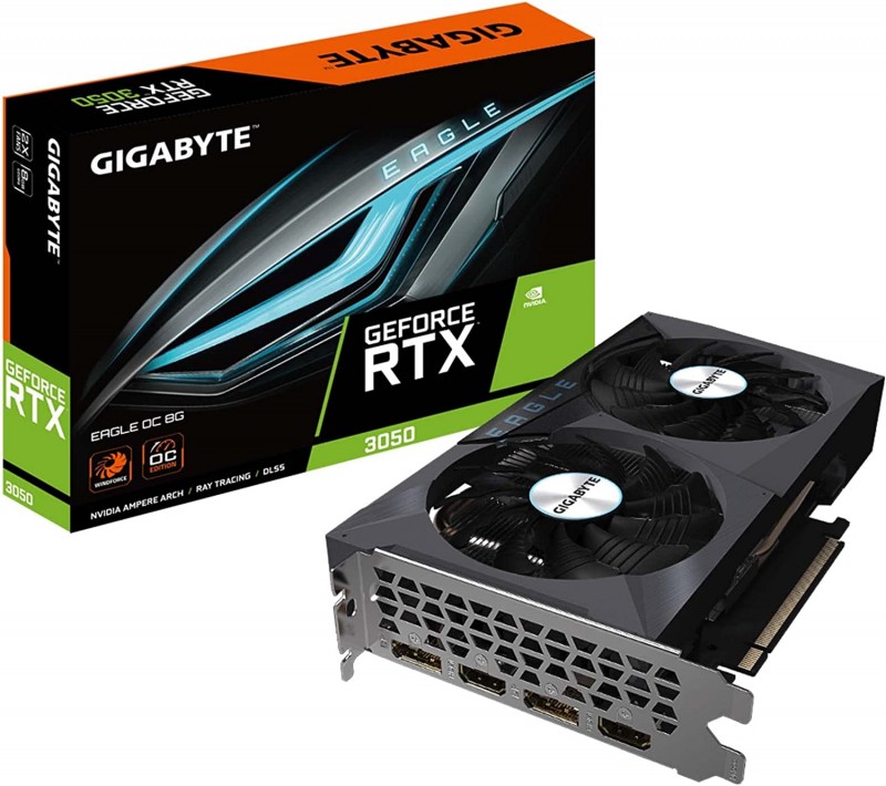 GPU NVIDIA GIGABYTE RTX 3050 8GB EAGLE OC