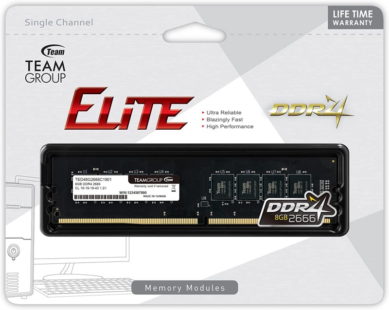 RAM 8GB DDR4 ELITEGROUP 2666MHZ