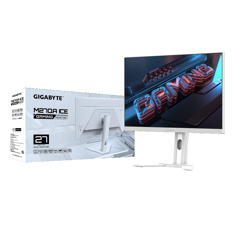MONITOR GIGBYTE 27P M27QA ICE/ IPS / 180HZ /1MS/QHD 2K/ 100% /WHITE / HDR400 / ADJUSTABLE