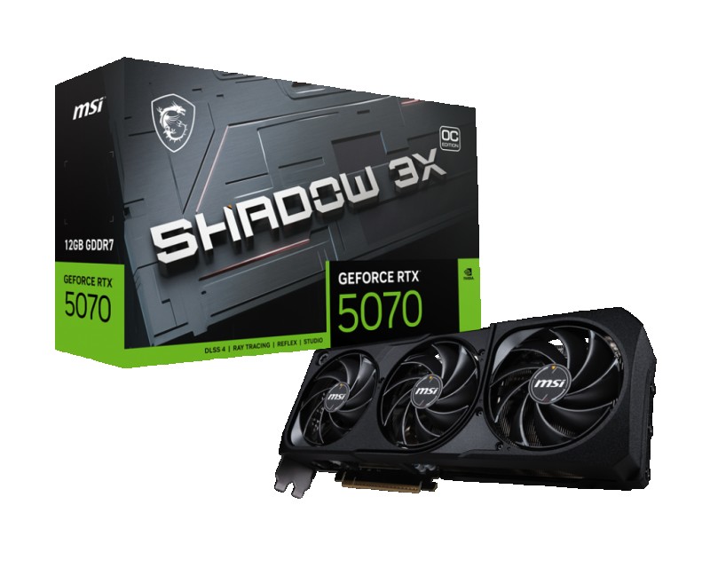 GPU NVIDIA RTX 5070 12Go MSI SHADOW 3X OC