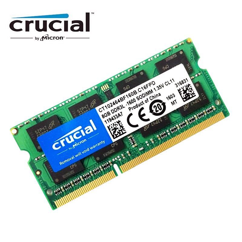 RAM DDR3 LAPTOP CRUCIAL 8GB L