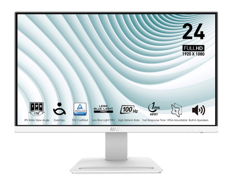 MONITOR MSI PRO MP243XW IPS /100HZ/1MS WHITE