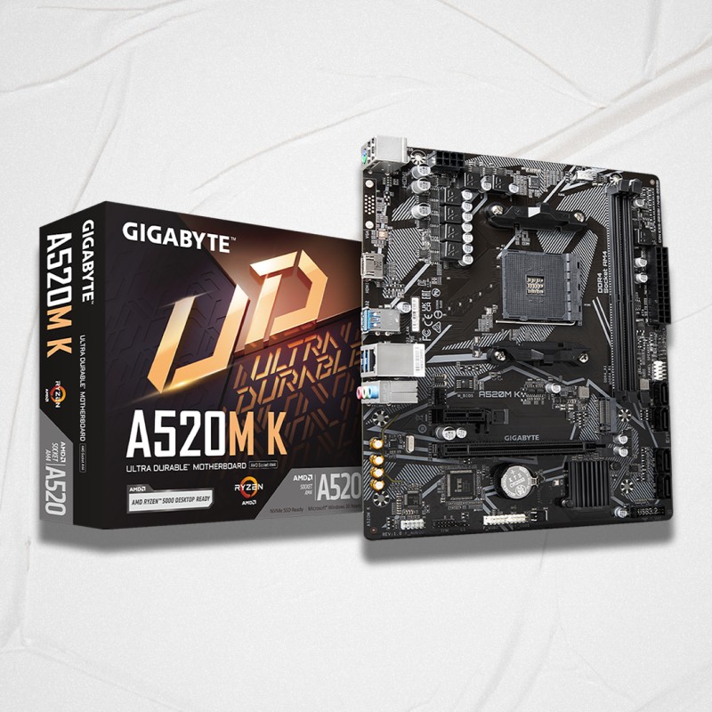 MOTHERBOARD AMD AM4 GIGABYTE A520M K