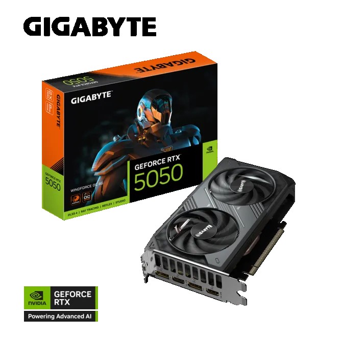 GPU NVIDIA GIGABYTE RTX 5050 WINDFORCE 8GB
