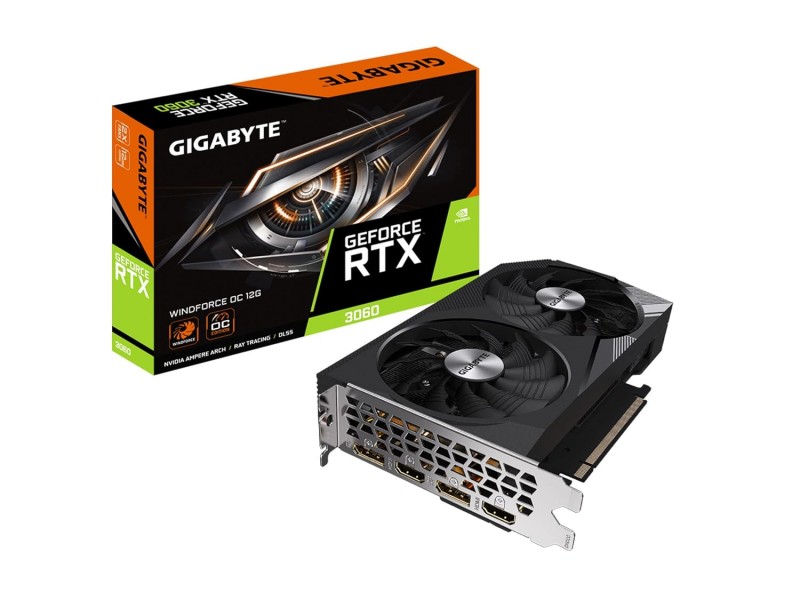 GPU NVIDIA RTX 3060 GIGABYTE WINDFORCE OC 12GB 
