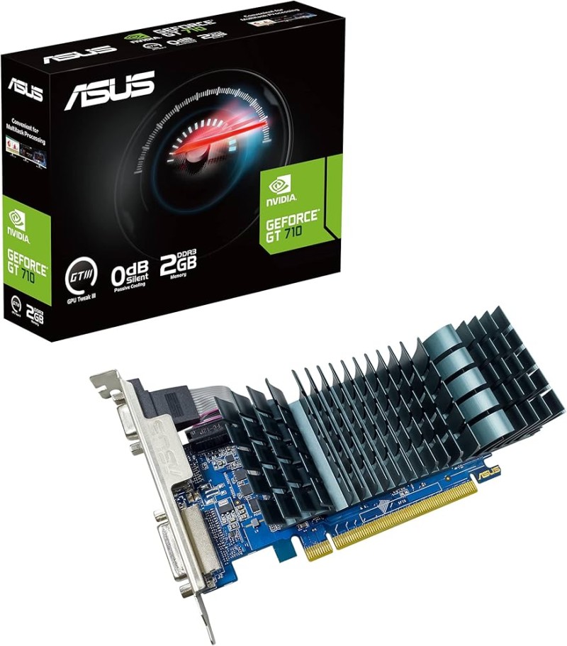 GPU NVIDIA ASUS GT710 GDDR3 2GB