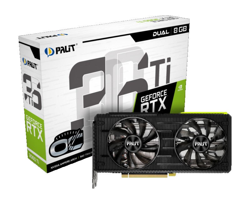 GPU NVIDIA RTX 3060TI PALIT DUAL 8GB LHR