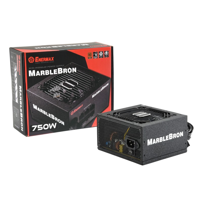POWER SUPPLY ENERMAX MARBLEBRON EMB750EWT 750W SEMI MODULAR +80 BRONZE