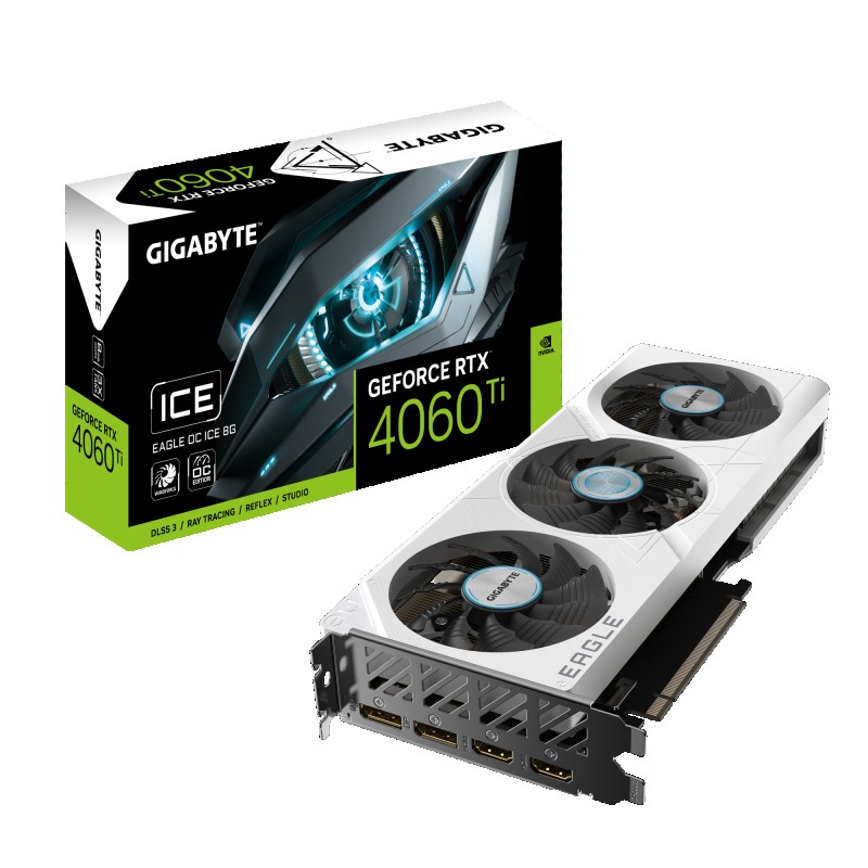 GPU NVIDIA GIGABYTE RTX 4060 Ti EAGLE ICE OC 8G GDDR6